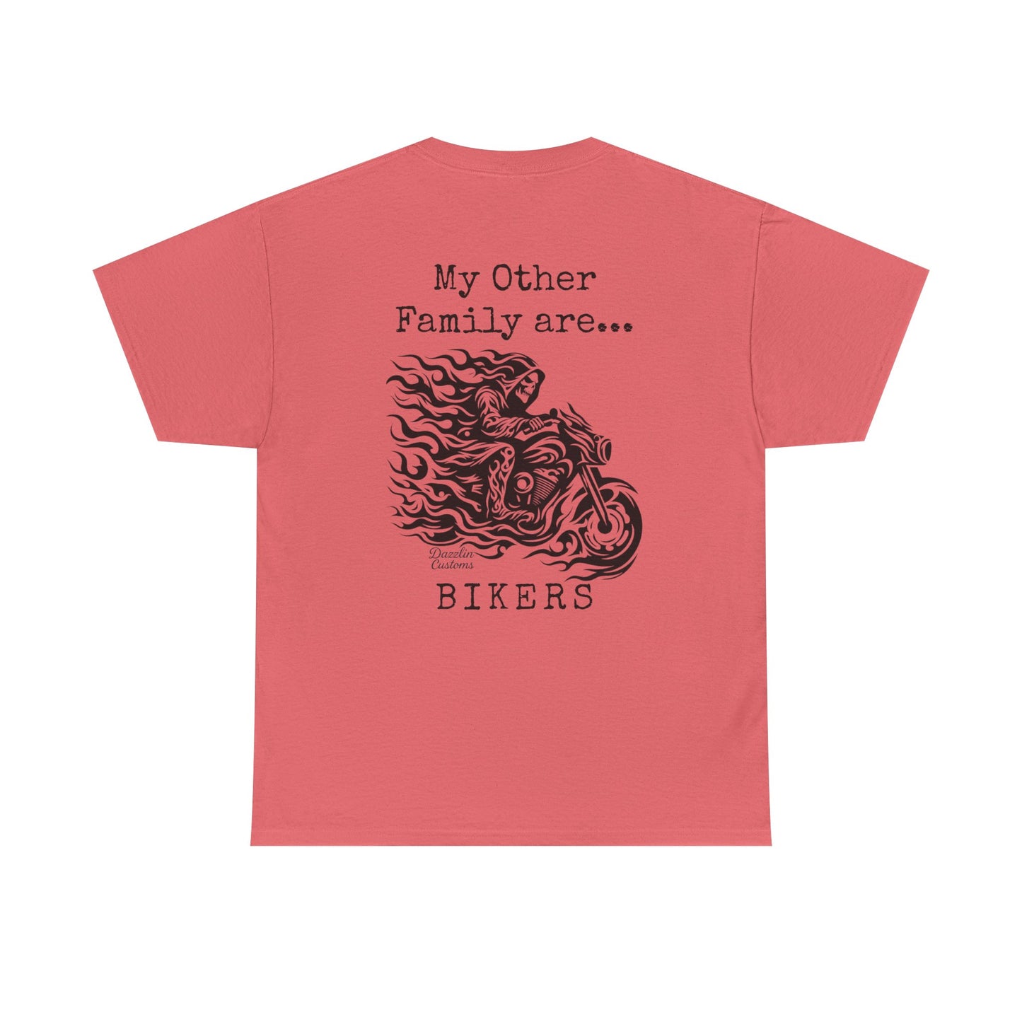 Biker Family Tee, Unisex Heavy Cotton T-Shirt for Motorcycle Lovers, Gift for Bikers, Casual Wear, Motorcycle Enthusiast Shirt