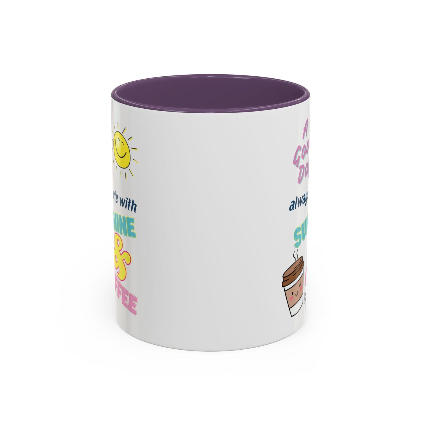 Sunshine & Coffee Mug: Positive Vibes Coffee Cup, Perfect Gift for Coffee Lovers, Morning Motivation Mug, Happy Day Mug