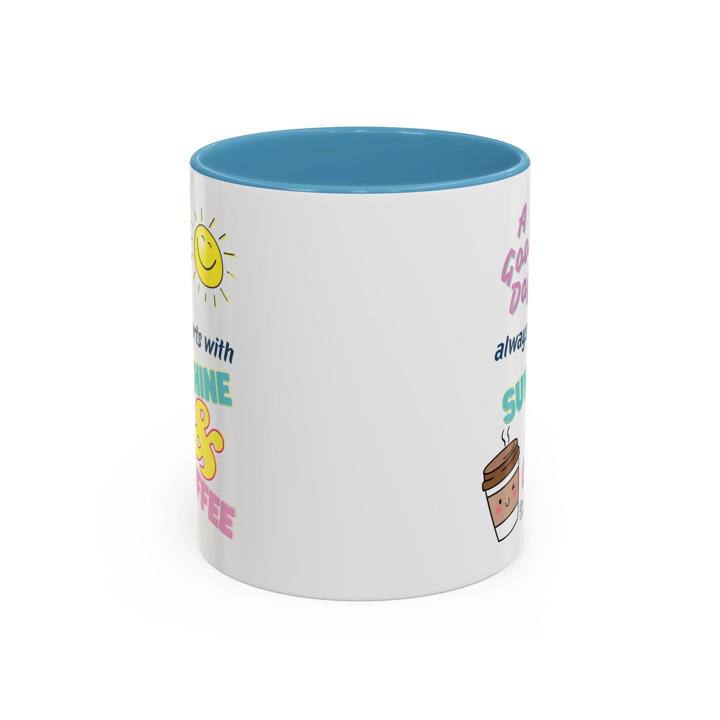 Sunshine & Coffee Mug: Positive Vibes Coffee Cup, Perfect Gift for Coffee Lovers, Morning Motivation Mug, Happy Day Mug