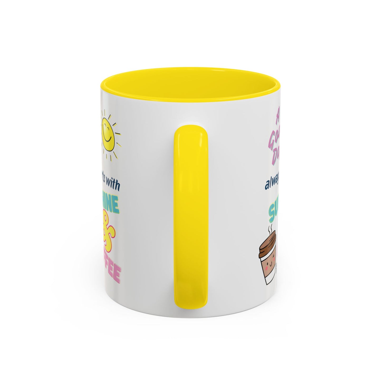 Sunshine & Coffee Mug: Positive Vibes Coffee Cup, Perfect Gift for Coffee Lovers, Morning Motivation Mug, Happy Day Mug