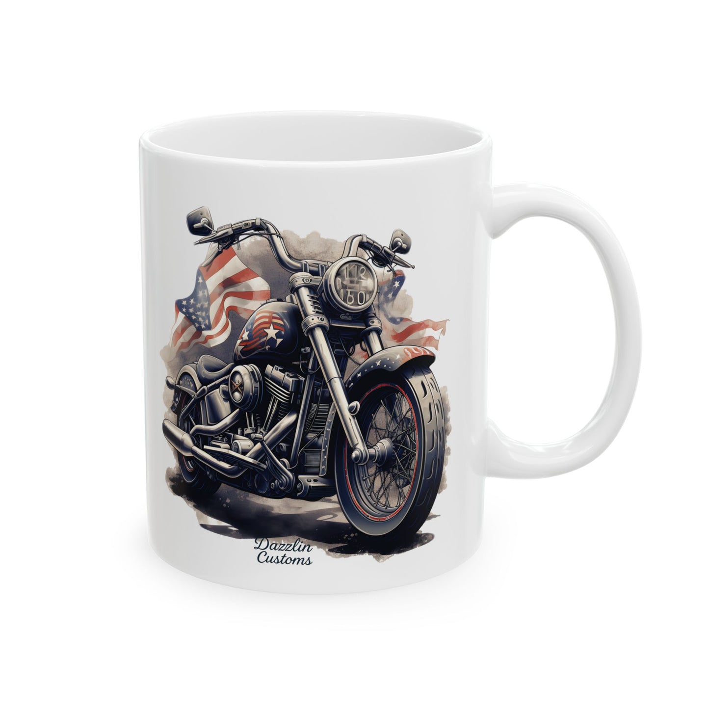 Motorcycle Lover's Ceramic Mug - Perfect Gift for Bikers, Coffee Lovers, Father's Day, Race Days, or Any Celebration