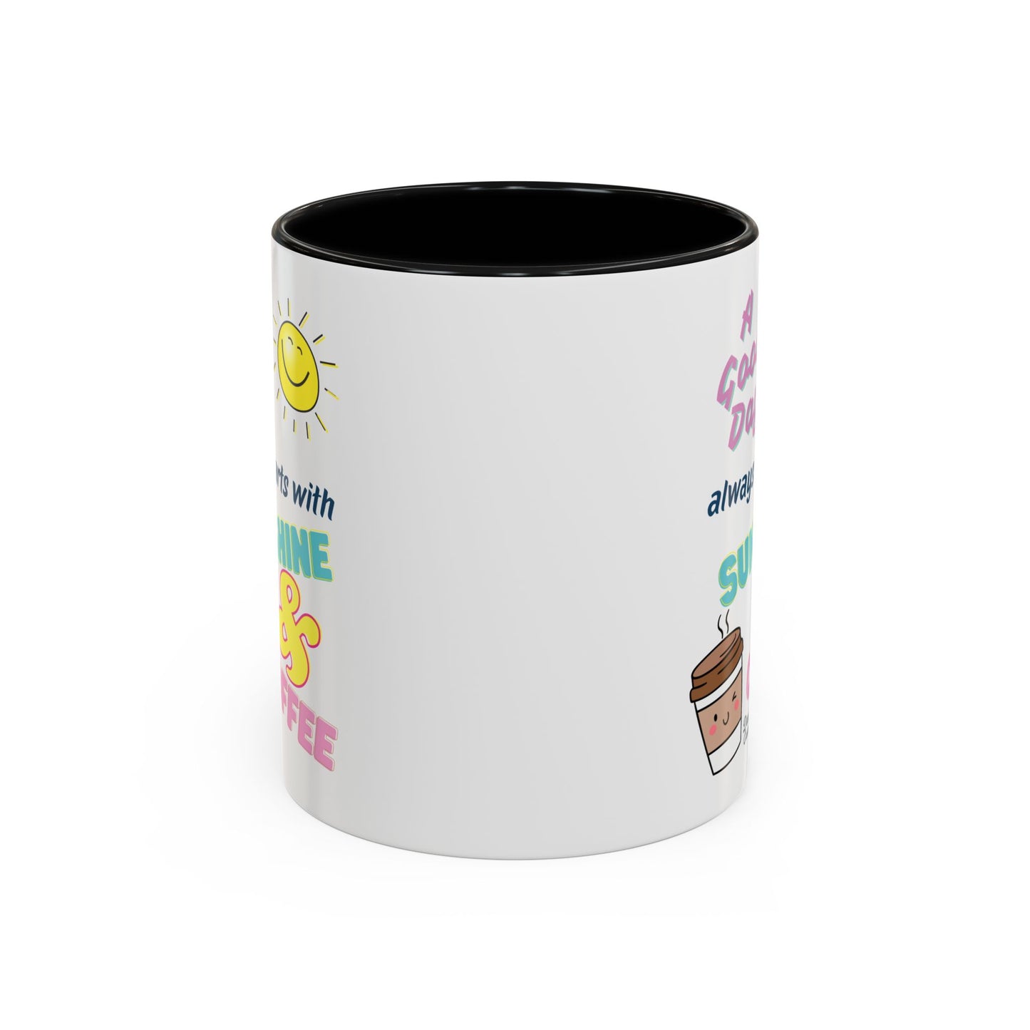 Sunshine & Coffee Mug: Positive Vibes Coffee Cup, Perfect Gift for Coffee Lovers, Morning Motivation Mug, Happy Day Mug