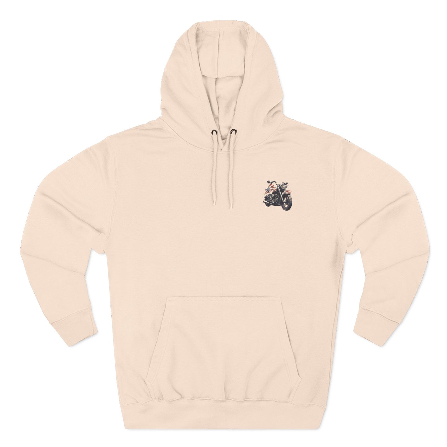 All American Biker Fleece Hoodie, Motorcycle Sweatshirt, Biker Gift, Cozy Hoodie for Riders, Perfect for Road Trips
