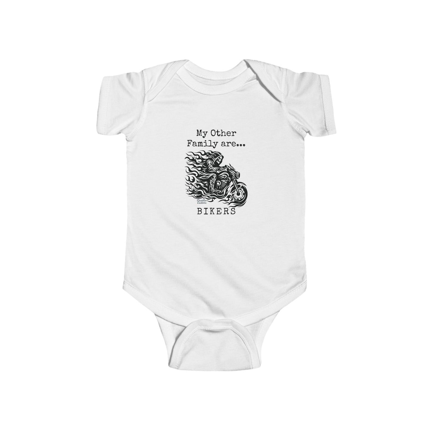 Biker Family Infant Bodysuit - Cute Baby Outfit, Motorcycle Lovers Gift, Baby Shower Gift, New Parent Present, Trendy Baby Clothes
