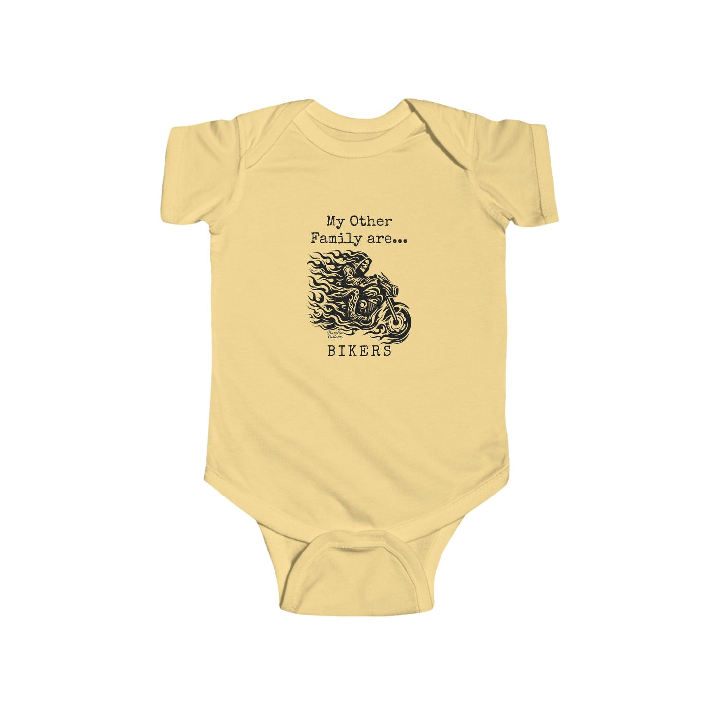 Biker Family Infant Bodysuit - Cute Baby Outfit, Motorcycle Lovers Gift, Baby Shower Gift, New Parent Present, Trendy Baby Clothes