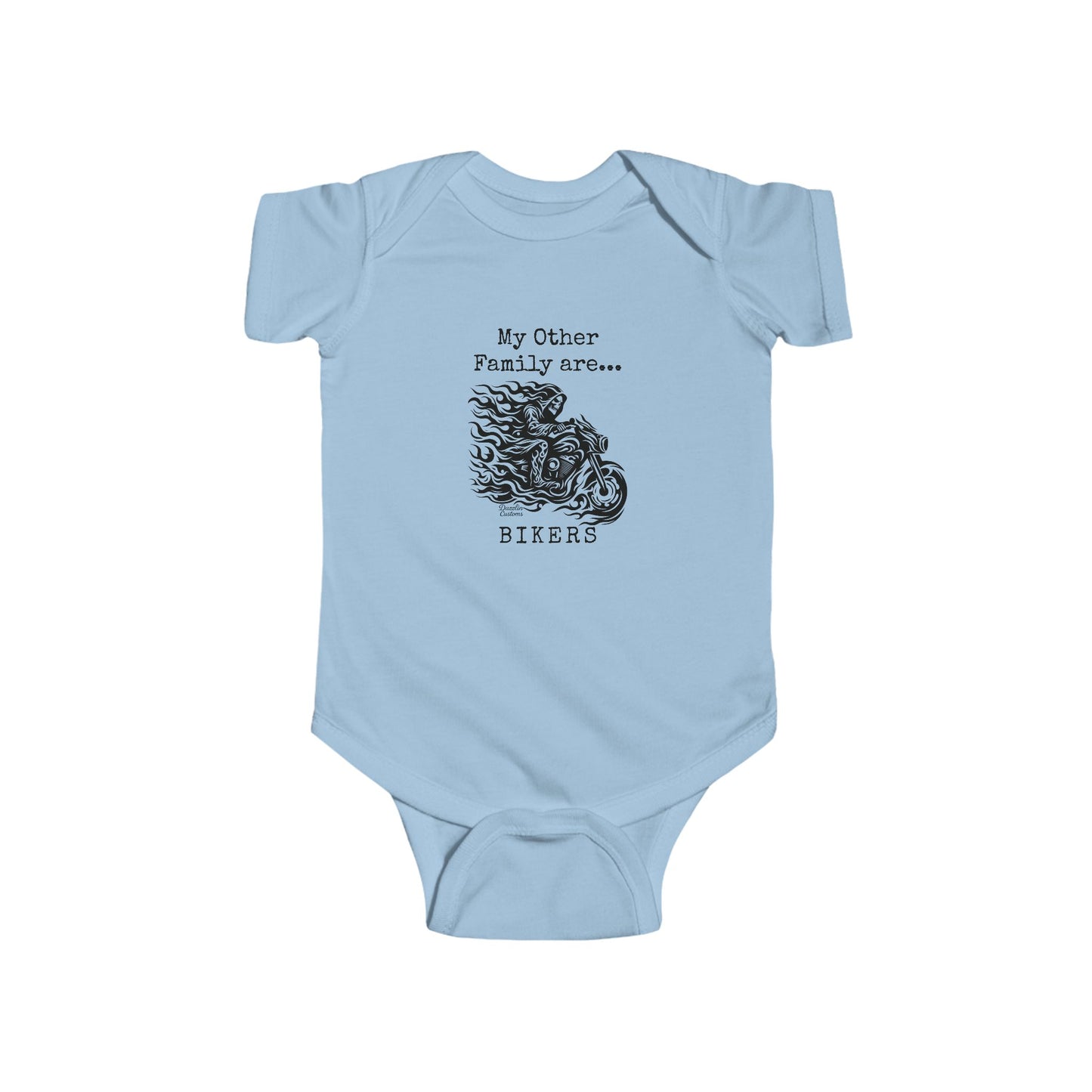 Biker Family Infant Bodysuit - Cute Baby Outfit, Motorcycle Lovers Gift, Baby Shower Gift, New Parent Present, Trendy Baby Clothes