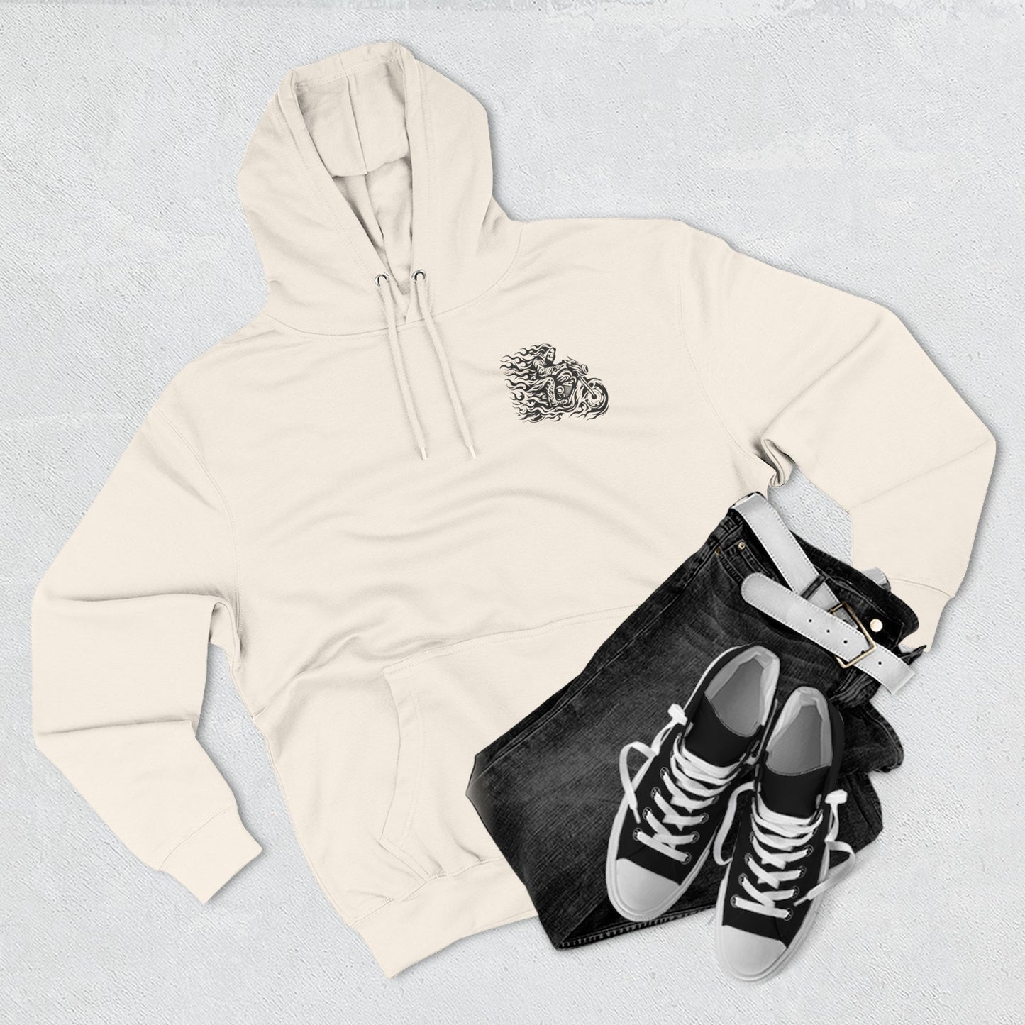 My Other Family Are Bikers Fleece Hoodie, Cozy Motorcycle Sweatshirt, Biker Family Gift, Perfect for Rides, Biker Apparel
