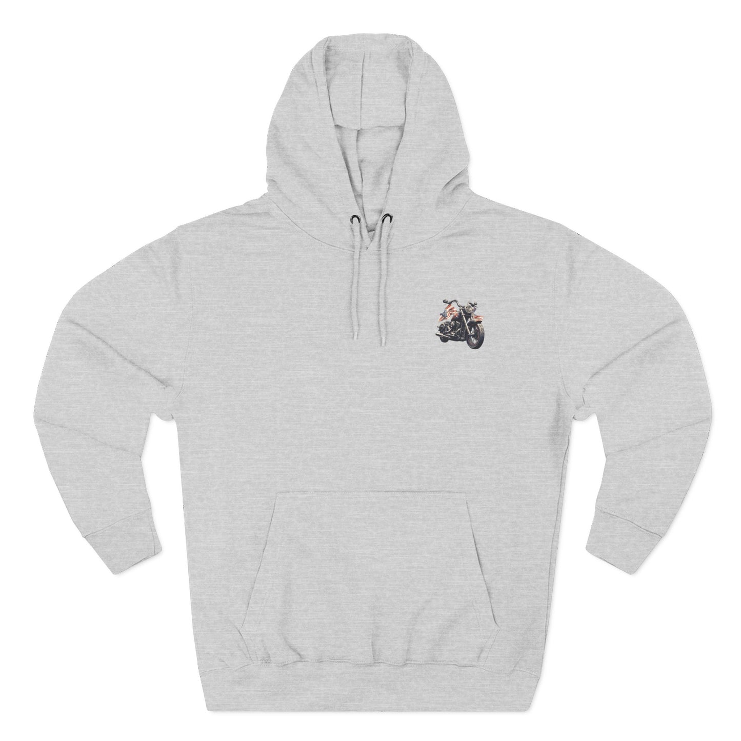 All American Biker Fleece Hoodie, Motorcycle Sweatshirt, Biker Gift, Cozy Hoodie for Riders, Perfect for Road Trips