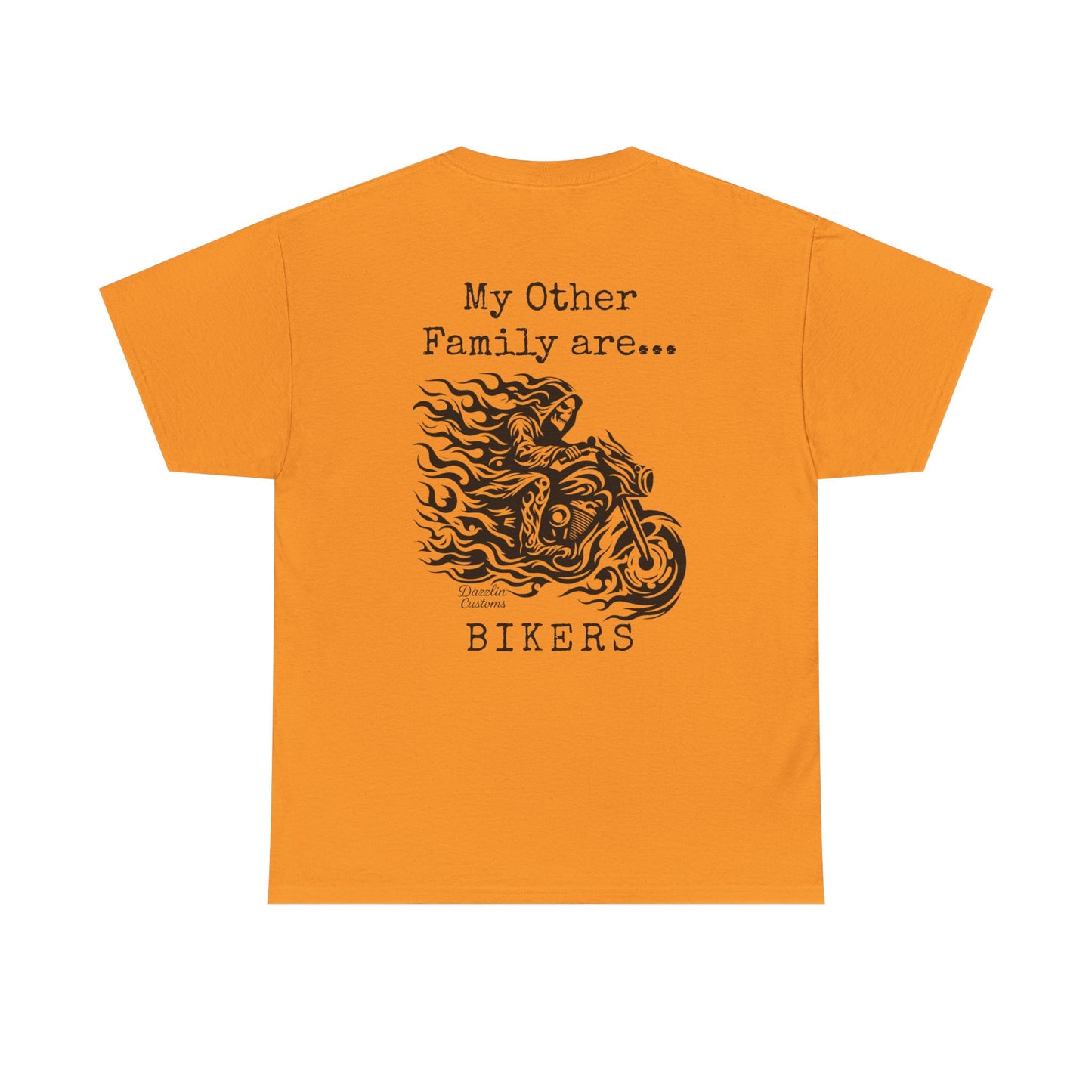 Biker Family Tee, Unisex Heavy Cotton T-Shirt for Motorcycle Lovers, Gift for Bikers, Casual Wear, Motorcycle Enthusiast Shirt