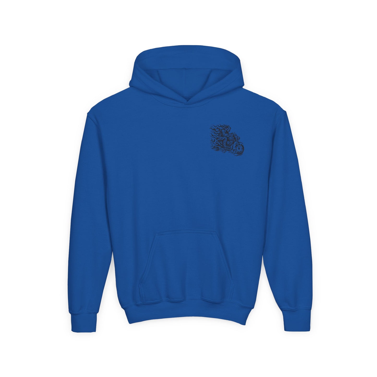Youth Biker Family Hoodie, Cool Motorbike Sweatshirt, Gift for Kids, Biker Merchandise, Casual Wear for Youth, Fun Hooded Sweatshirt