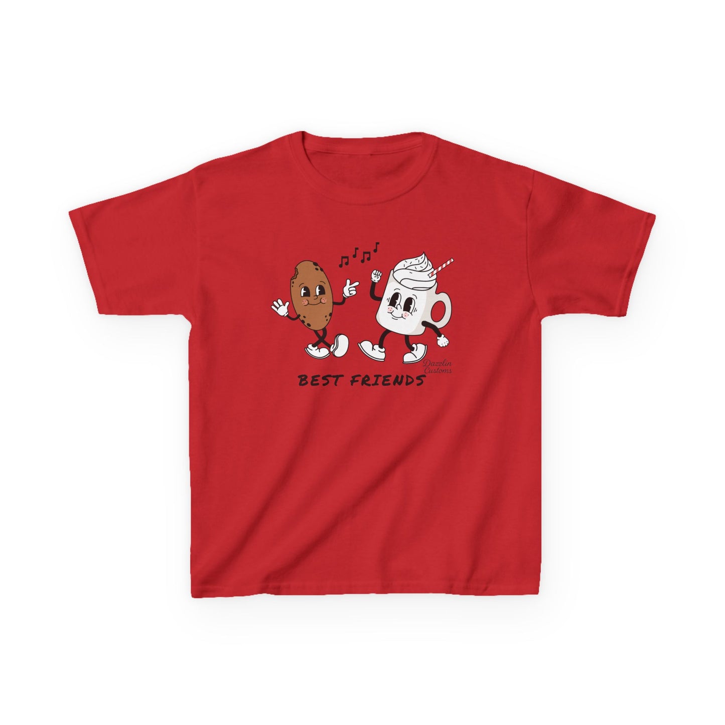 Cookie + Hot Cocoa = Best Friends Kids Heavy Cotton Tee