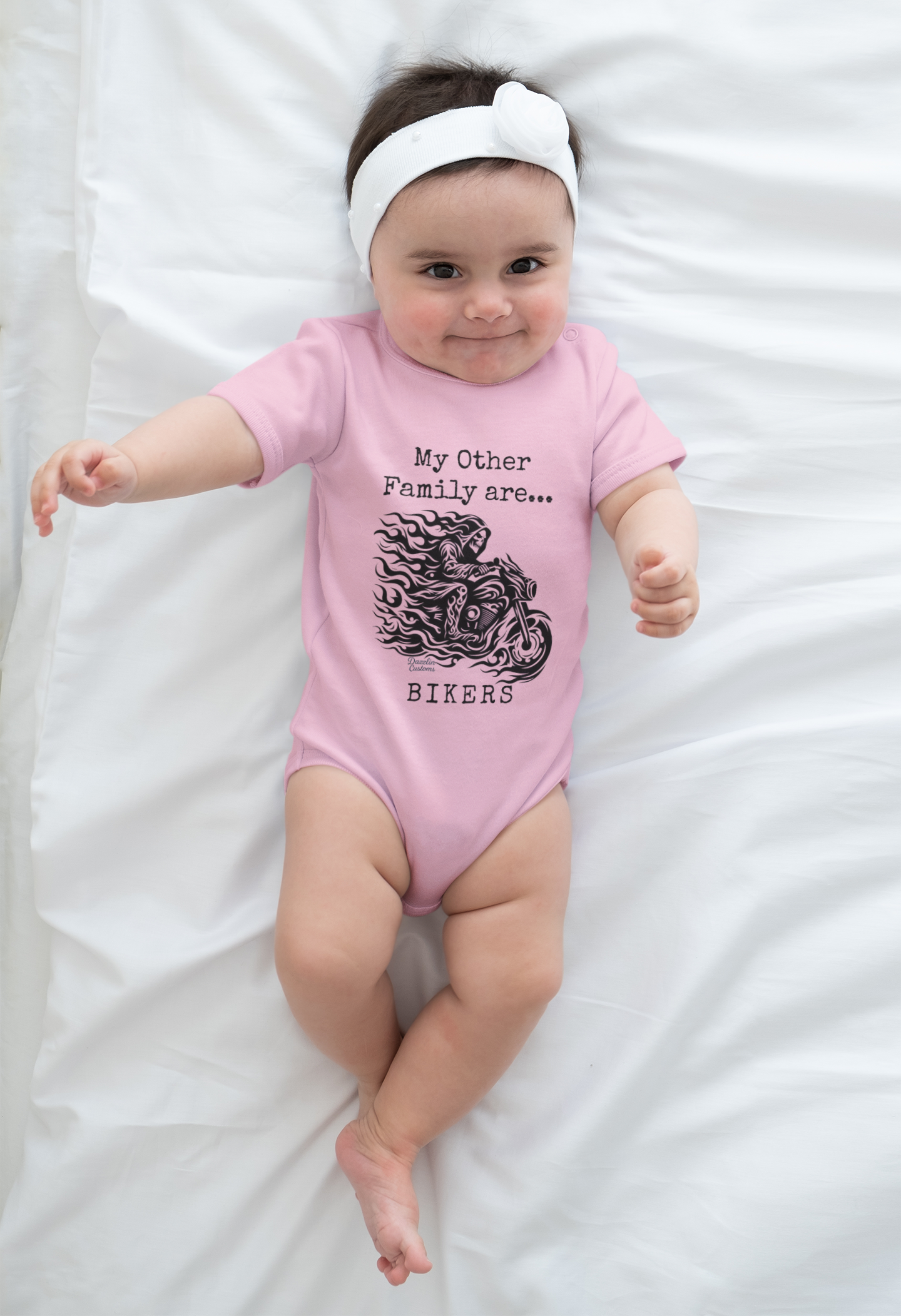 Biker Family Infant Bodysuit - Cute Baby Outfit, Motorcycle Lovers Gift, Baby Shower Gift, New Parent Present, Trendy Baby Clothes