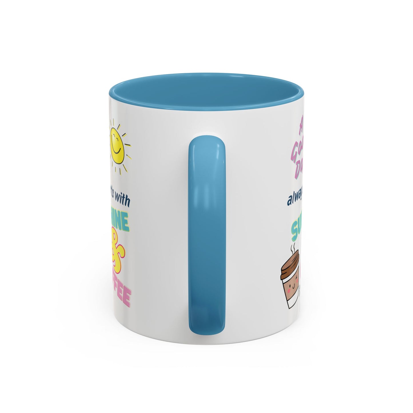 Sunshine & Coffee Mug: Positive Vibes Coffee Cup, Perfect Gift for Coffee Lovers, Morning Motivation Mug, Happy Day Mug