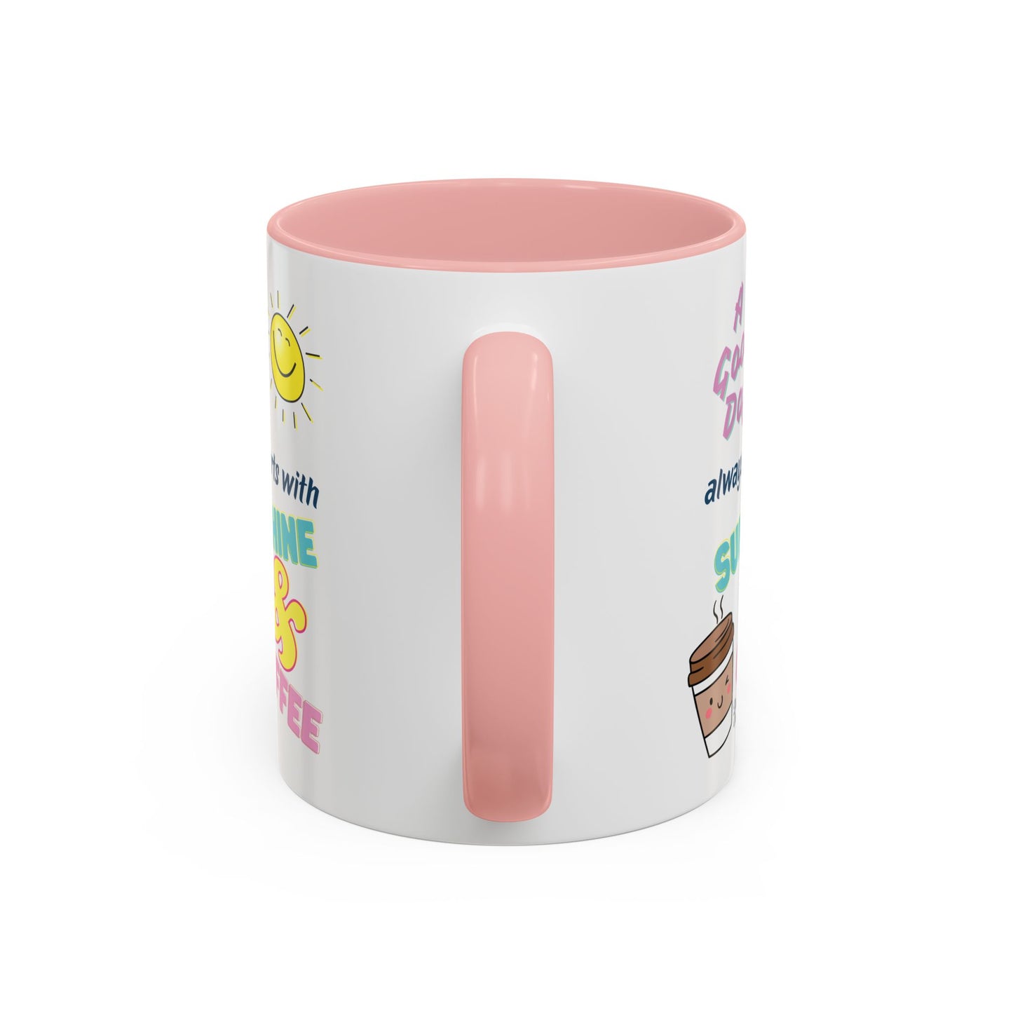 Sunshine & Coffee Mug: Positive Vibes Coffee Cup, Perfect Gift for Coffee Lovers, Morning Motivation Mug, Happy Day Mug