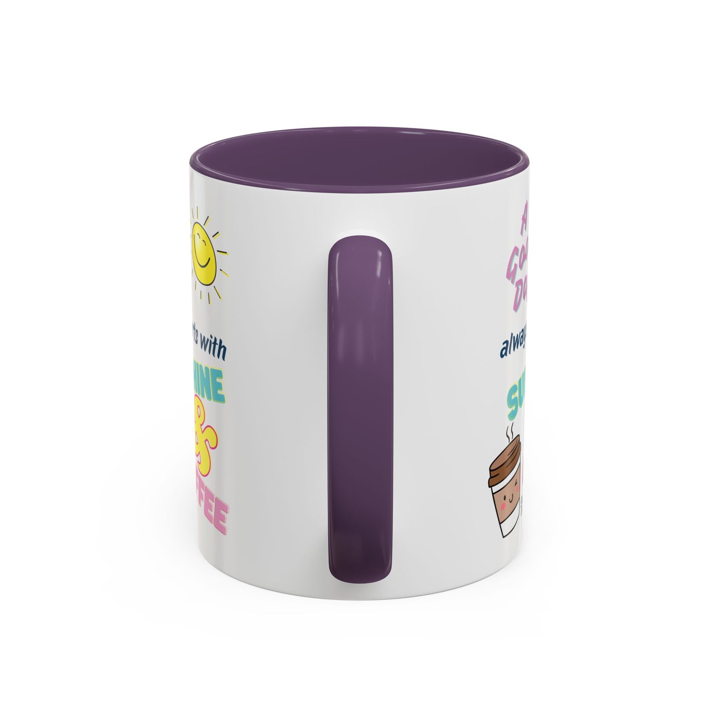 Sunshine & Coffee Mug: Positive Vibes Coffee Cup, Perfect Gift for Coffee Lovers, Morning Motivation Mug, Happy Day Mug