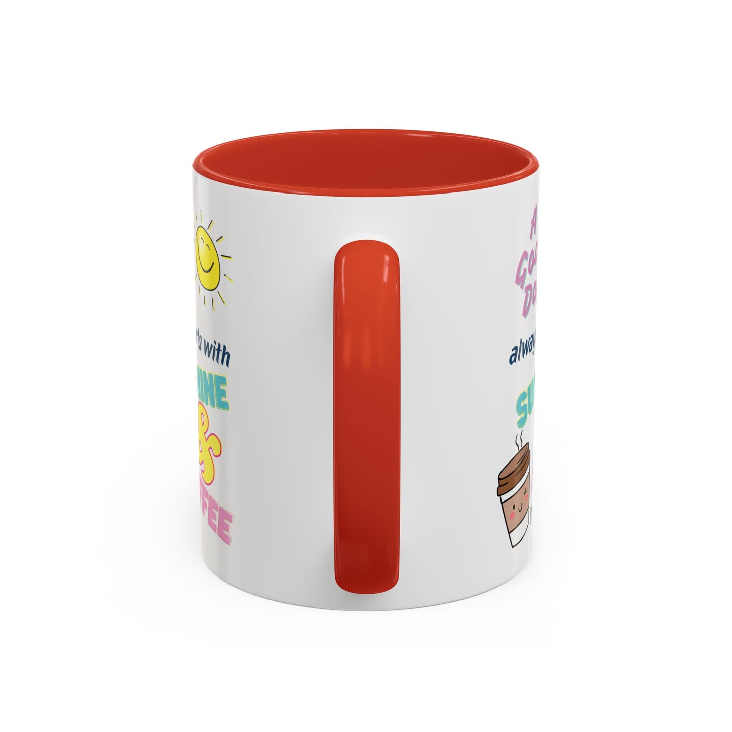 Sunshine & Coffee Mug: Positive Vibes Coffee Cup, Perfect Gift for Coffee Lovers, Morning Motivation Mug, Happy Day Mug