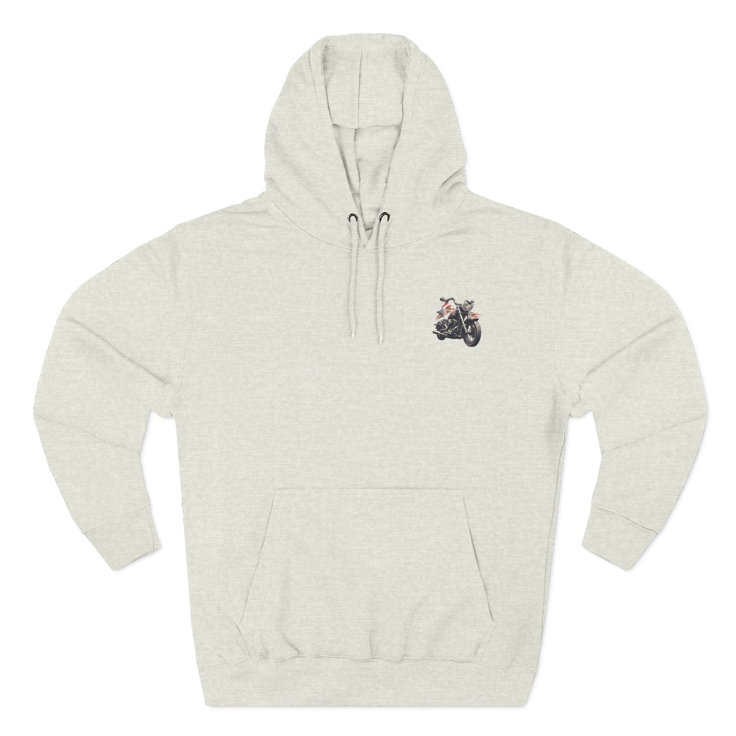 All American Biker Fleece Hoodie, Motorcycle Sweatshirt, Biker Gift, Cozy Hoodie for Riders, Perfect for Road Trips