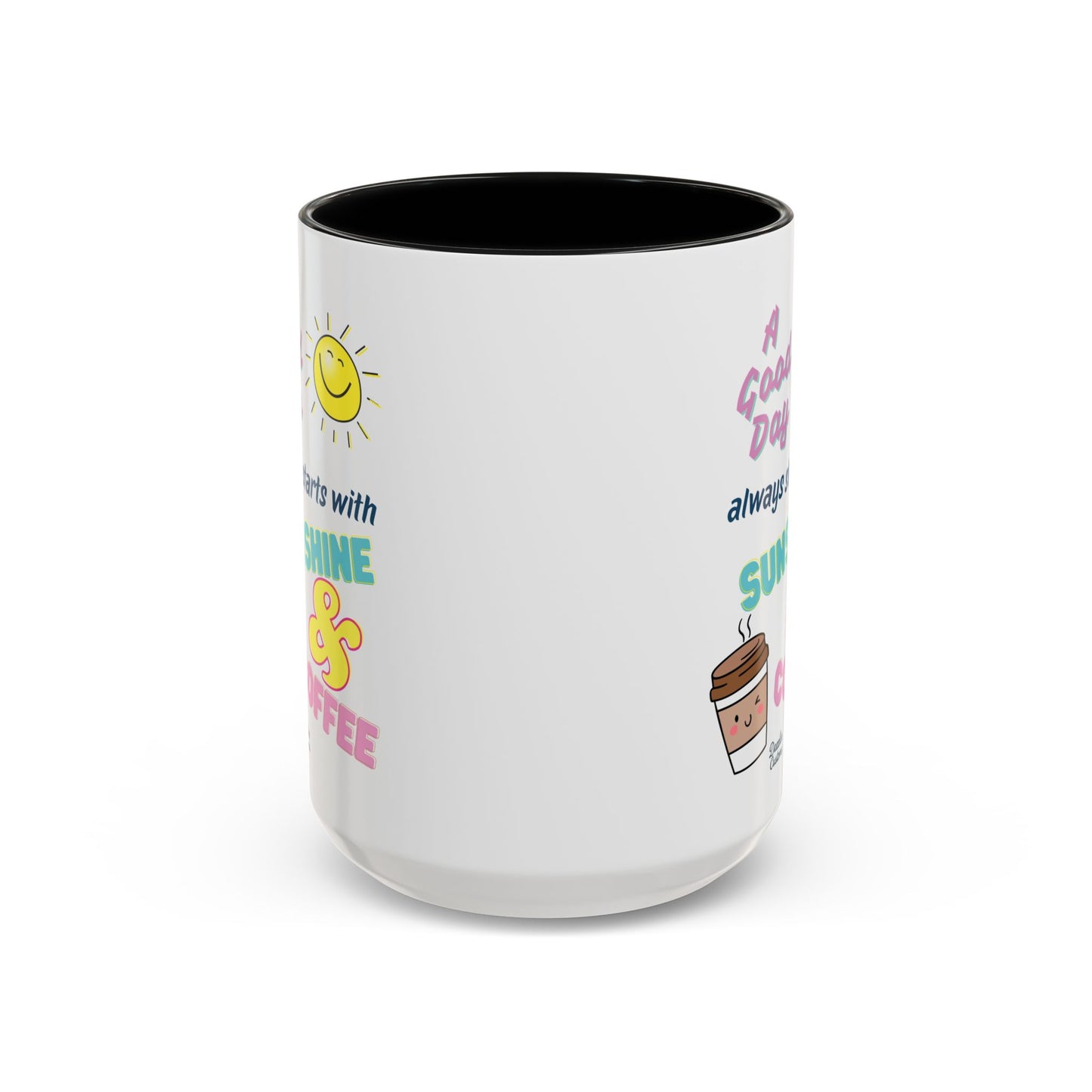 Sunshine & Coffee Mug: Positive Vibes Coffee Cup, Perfect Gift for Coffee Lovers, Morning Motivation Mug, Happy Day Mug