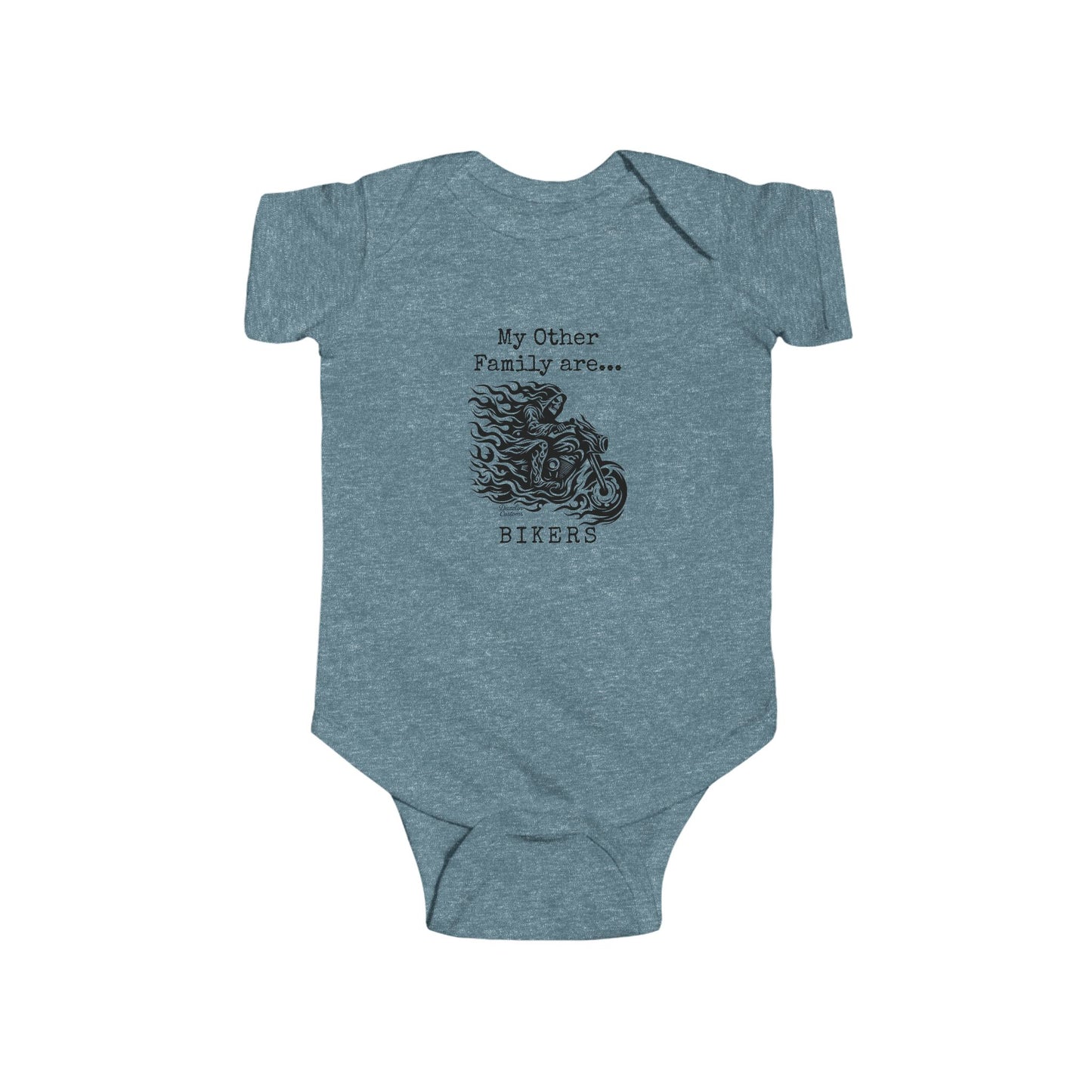 Biker Family Infant Bodysuit - Cute Baby Outfit, Motorcycle Lovers Gift, Baby Shower Gift, New Parent Present, Trendy Baby Clothes