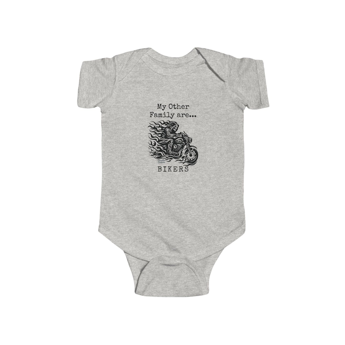 Biker Family Infant Bodysuit - Cute Baby Outfit, Motorcycle Lovers Gift, Baby Shower Gift, New Parent Present, Trendy Baby Clothes