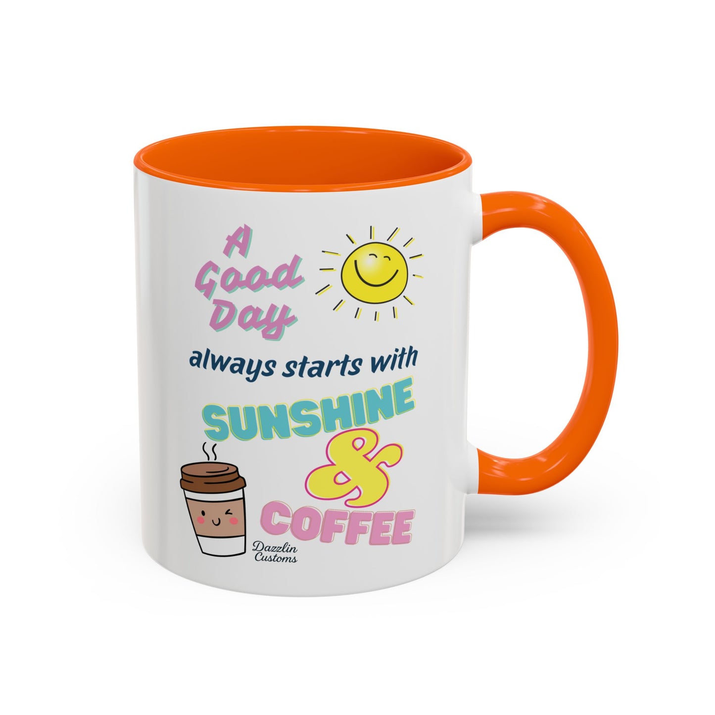 Sunshine & Coffee Mug: Positive Vibes Coffee Cup, Perfect Gift for Coffee Lovers, Morning Motivation Mug, Happy Day Mug