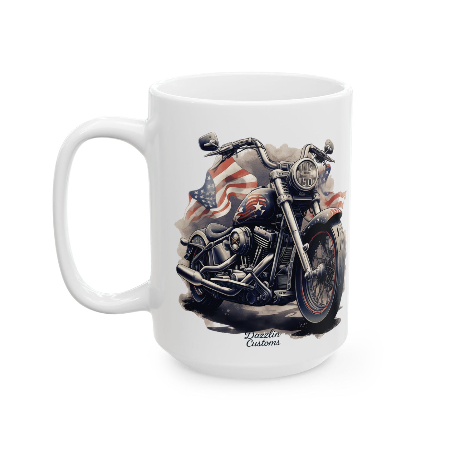 Motorcycle Lover's Ceramic Mug - Perfect Gift for Bikers, Coffee Lovers, Father's Day, Race Days, or Any Celebration