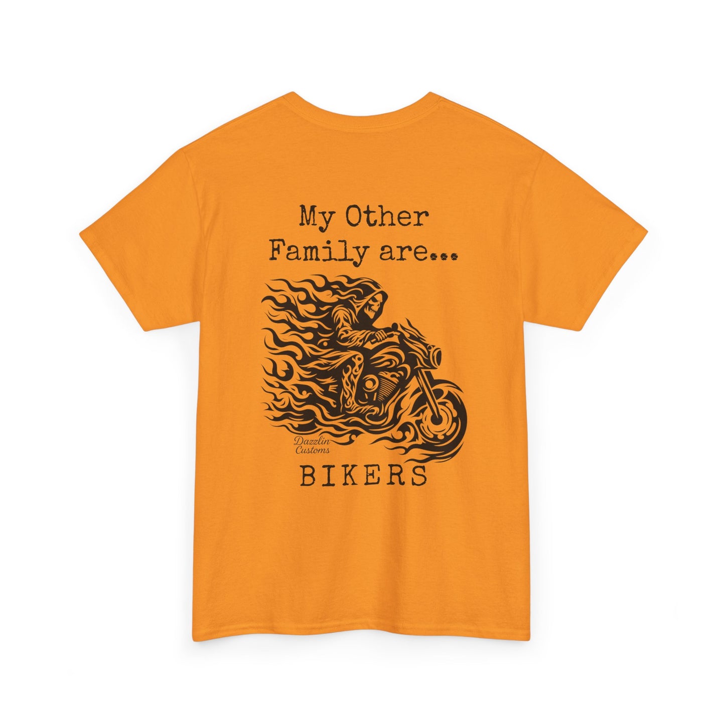 Biker Family Tee, Unisex Heavy Cotton T-Shirt for Motorcycle Lovers, Gift for Bikers, Casual Wear, Motorcycle Enthusiast Shirt