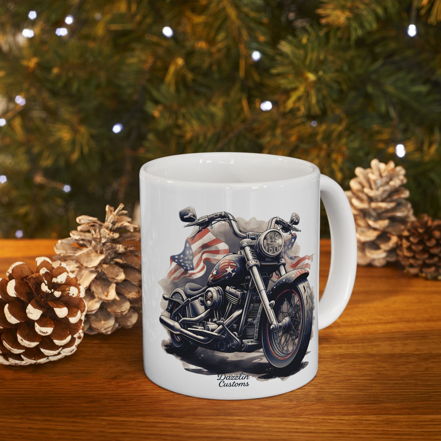 Motorcycle Lover's Ceramic Mug - Perfect Gift for Bikers, Coffee Lovers, Father's Day, Race Days, or Any Celebration