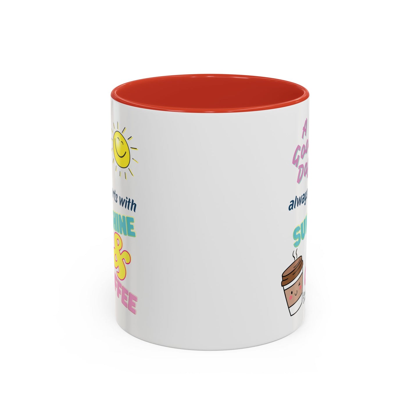Sunshine & Coffee Mug: Positive Vibes Coffee Cup, Perfect Gift for Coffee Lovers, Morning Motivation Mug, Happy Day Mug