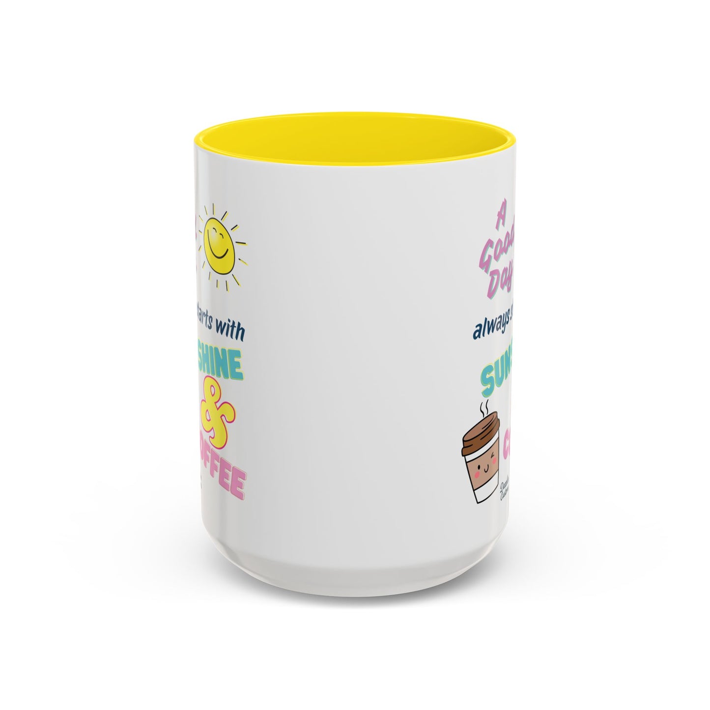 Sunshine & Coffee Mug: Positive Vibes Coffee Cup, Perfect Gift for Coffee Lovers, Morning Motivation Mug, Happy Day Mug