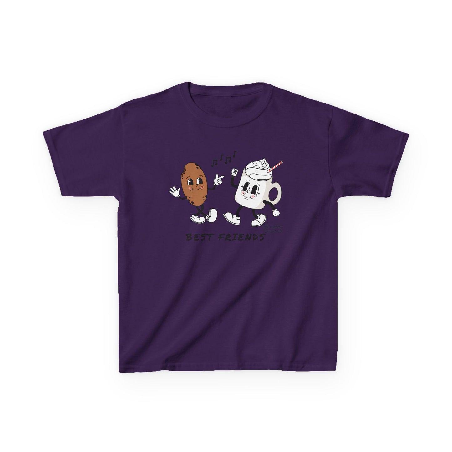 Cookie + Hot Cocoa = Best Friends Kids Heavy Cotton Tee