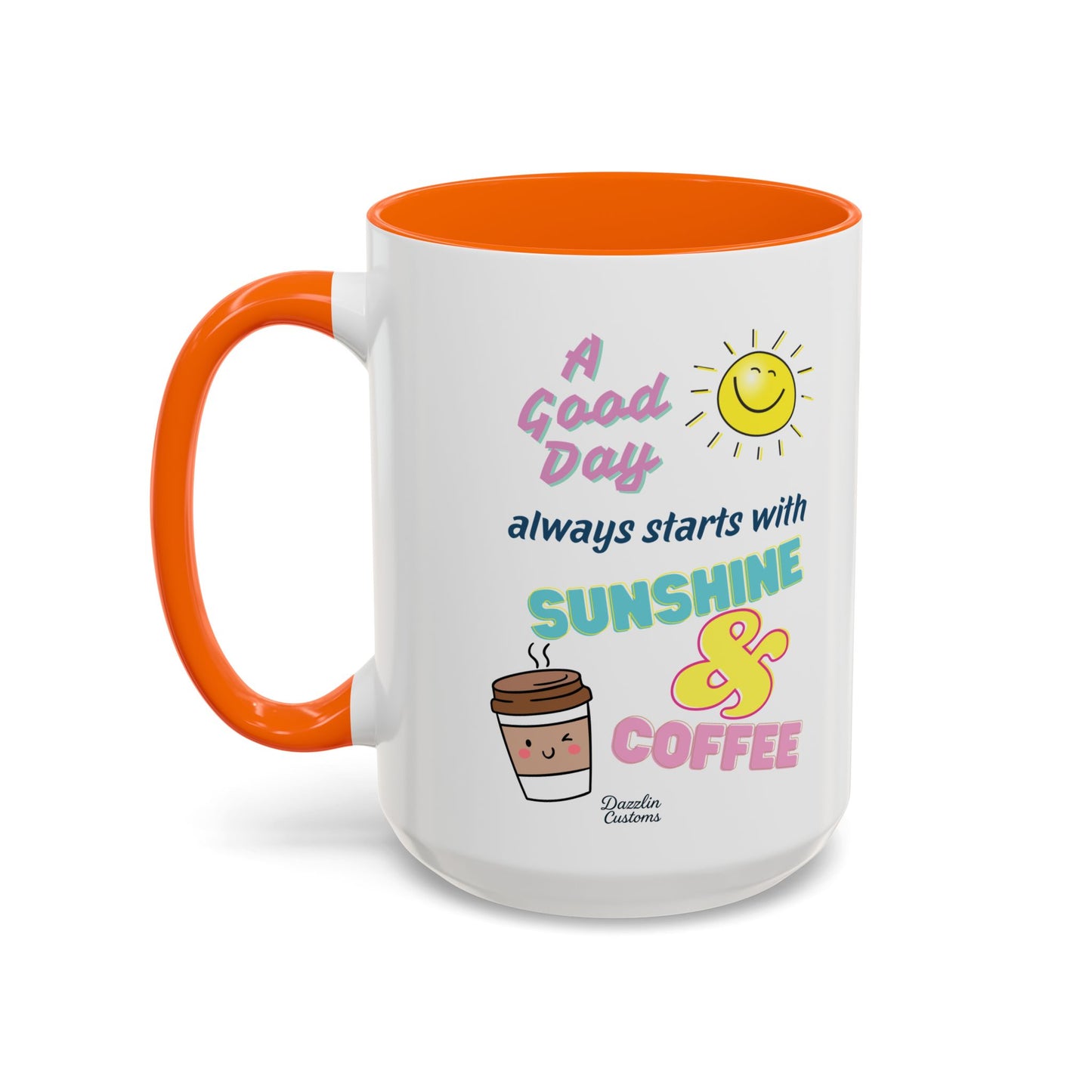 Sunshine & Coffee Mug: Positive Vibes Coffee Cup, Perfect Gift for Coffee Lovers, Morning Motivation Mug, Happy Day Mug