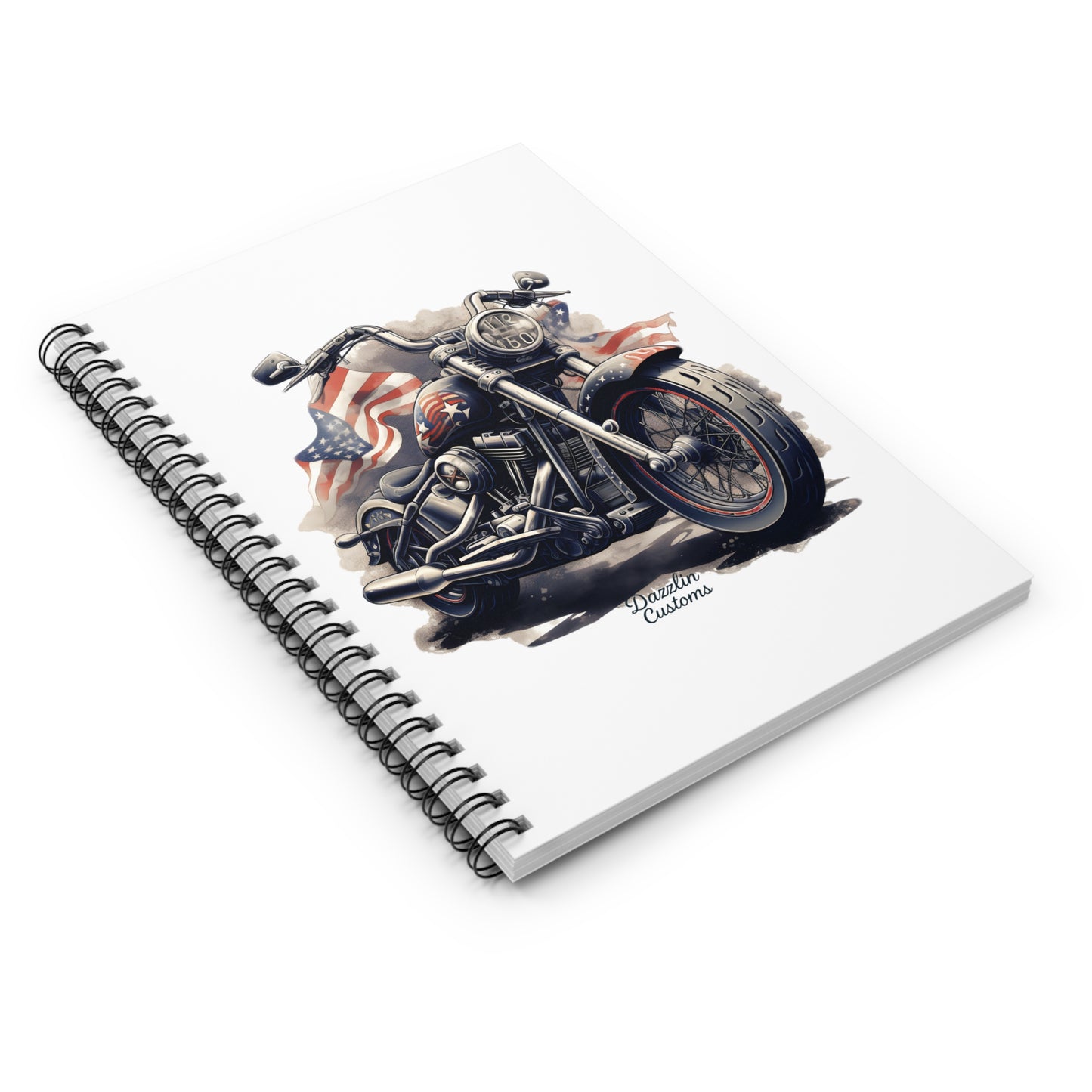 Motorcycle-Themed Spiral Notebook, Perfect for Bikers, Journal for Riders, Gift for Motorcycle Enthusiasts, Customizable Sketchbook, [...]