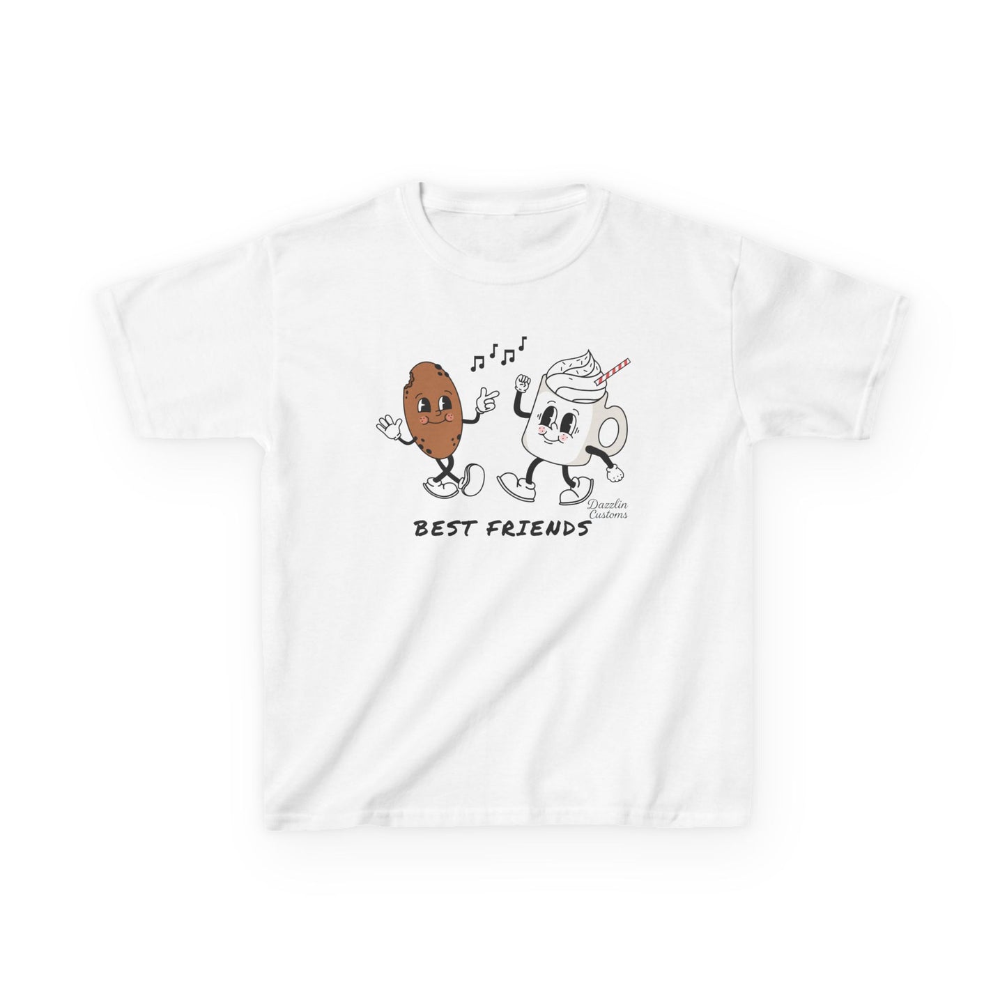 Cookie + Hot Cocoa = Best Friends Kids Heavy Cotton Tee