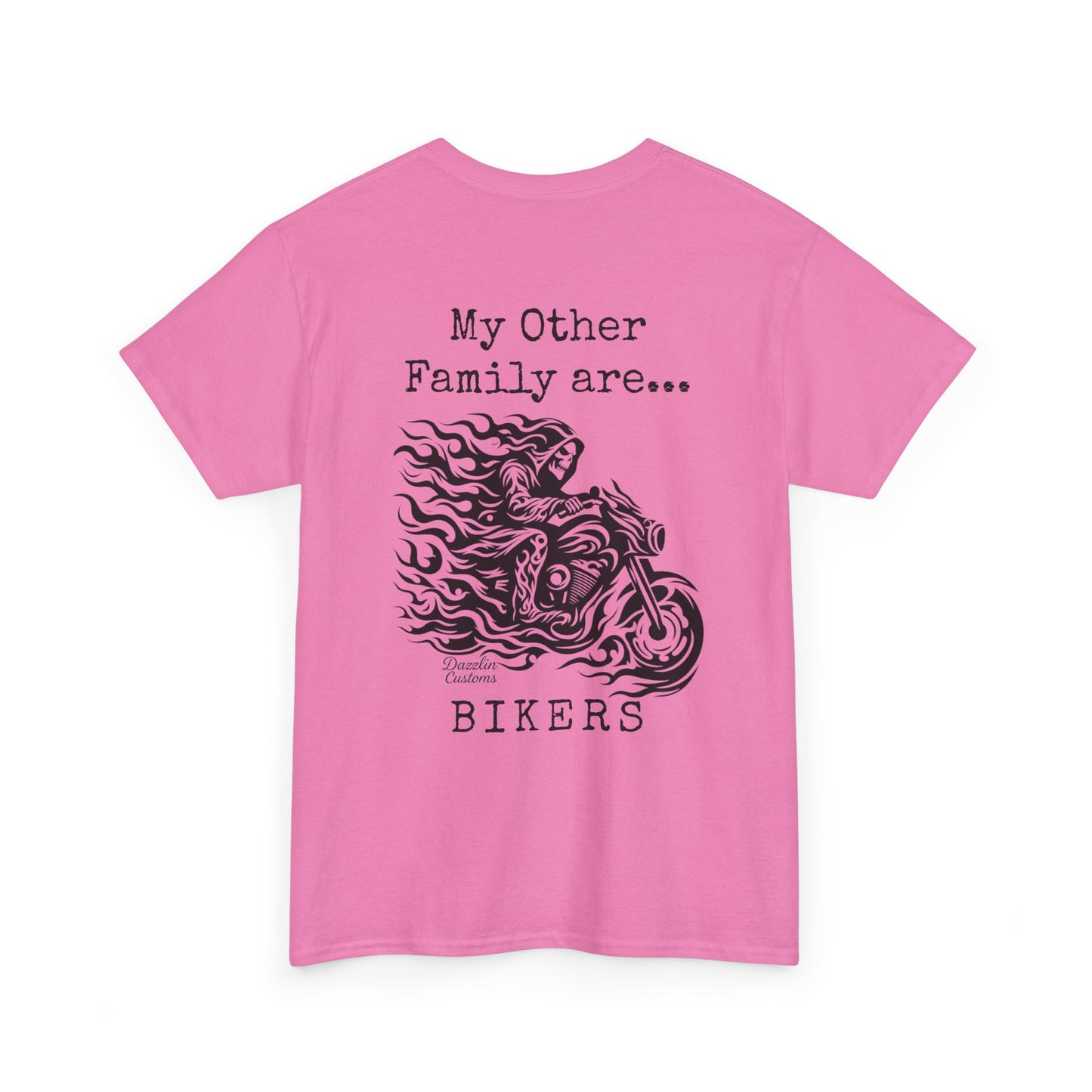 Biker Family Tee, Unisex Heavy Cotton T-Shirt for Motorcycle Lovers, Gift for Bikers, Casual Wear, Motorcycle Enthusiast Shirt