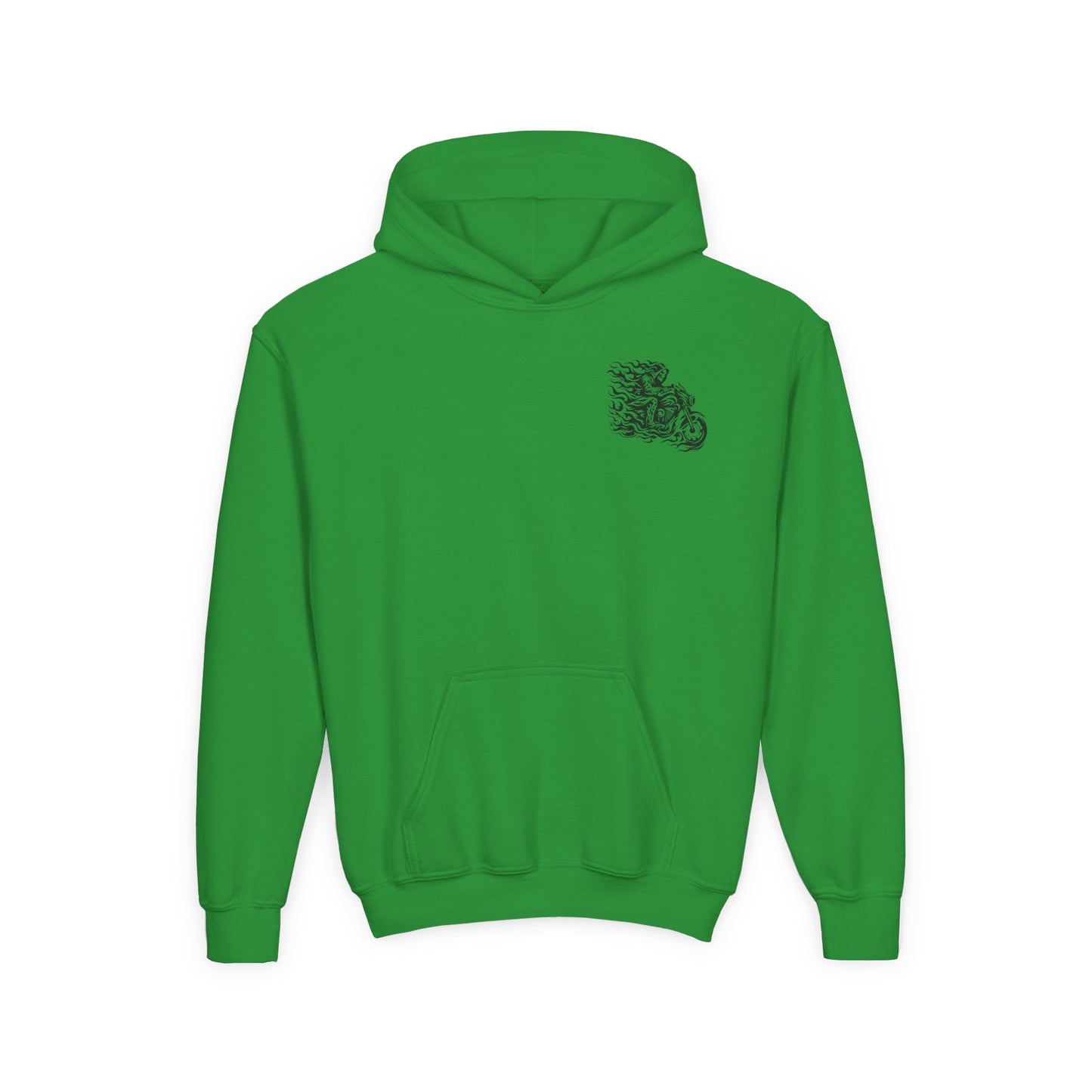 Youth Biker Family Hoodie, Cool Motorbike Sweatshirt, Gift for Kids, Biker Merchandise, Casual Wear for Youth, Fun Hooded Sweatshirt