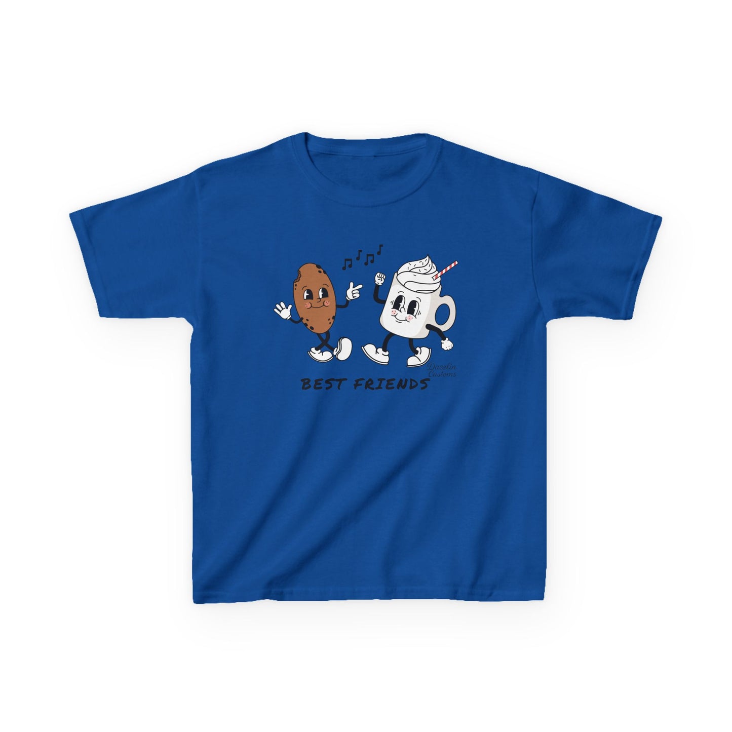 Cookie + Hot Cocoa = Best Friends Kids Heavy Cotton Tee