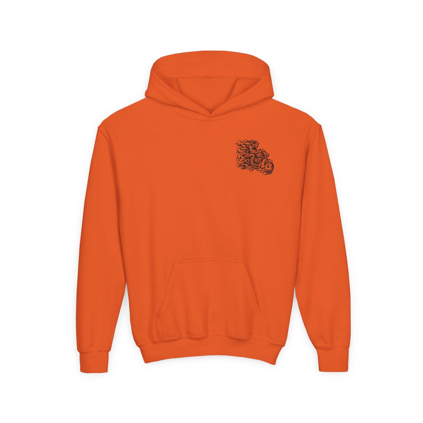 Youth Biker Family Hoodie, Cool Motorbike Sweatshirt, Gift for Kids, Biker Merchandise, Casual Wear for Youth, Fun Hooded Sweatshirt