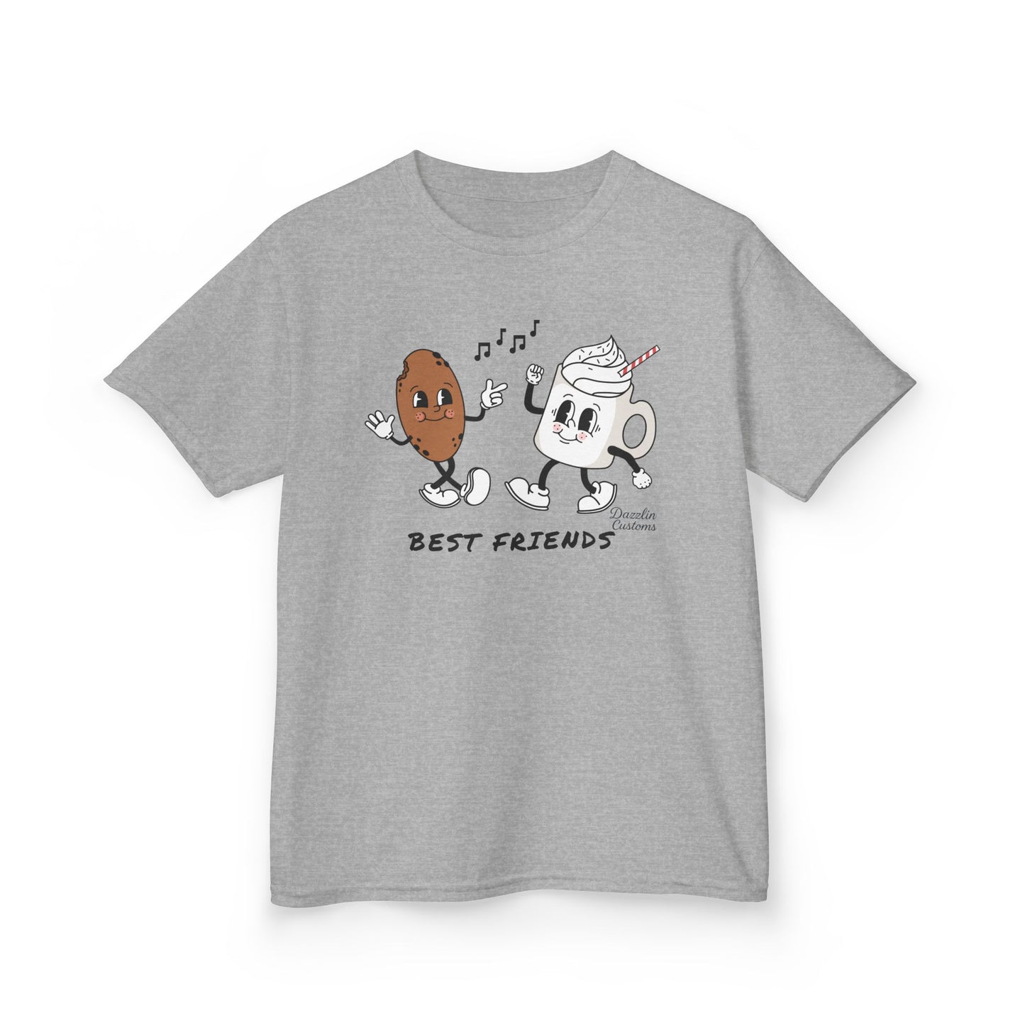 Cookie + Hot Cocoa = Best Friends Kids Heavy Cotton Tee
