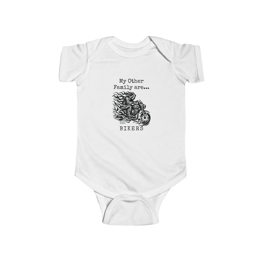 Biker Family Infant Bodysuit - Cute Baby Outfit, Motorcycle Lovers Gift, Baby Shower Gift, New Parent Present, Trendy Baby Clothes