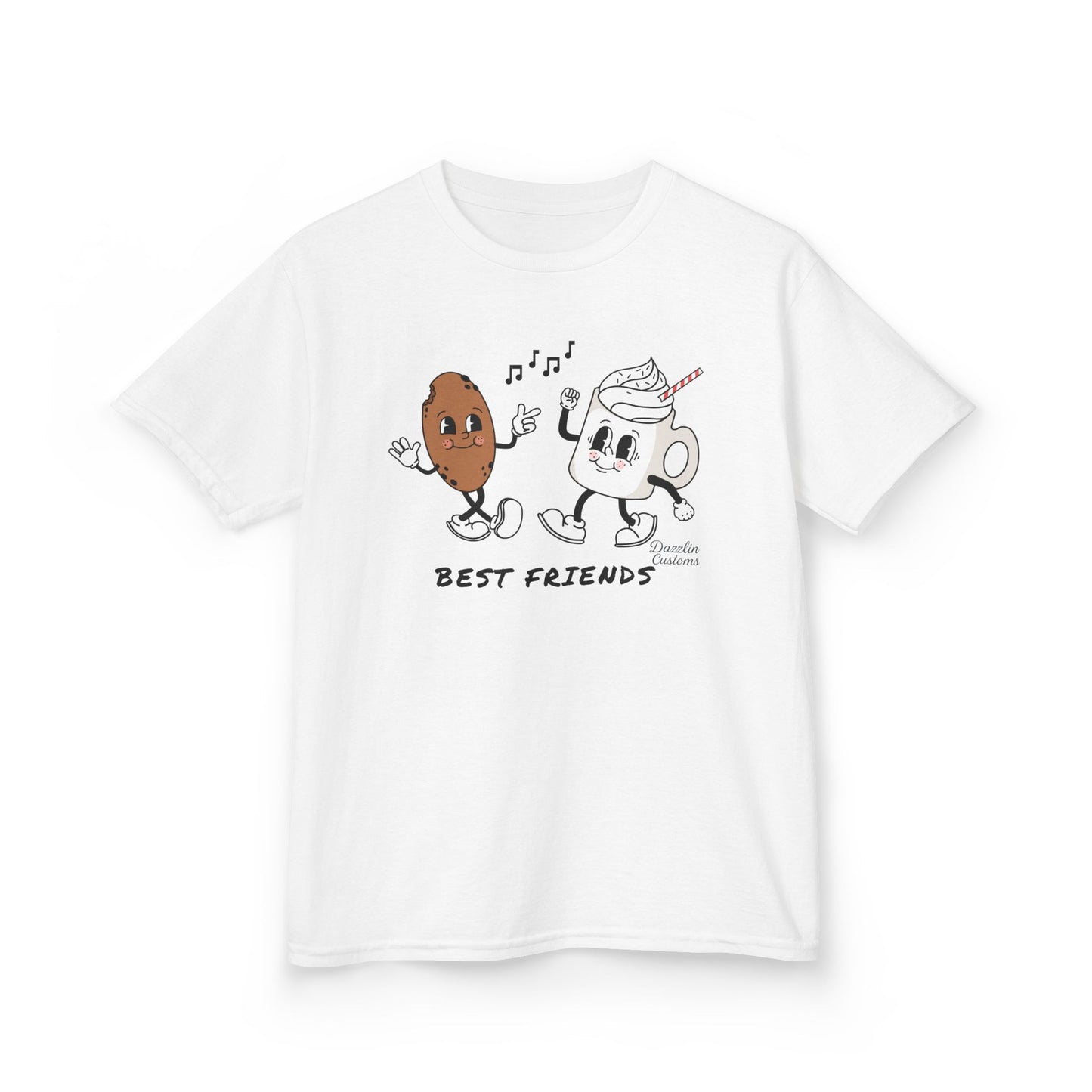 Cookie + Hot Cocoa = Best Friends Kids Heavy Cotton Tee