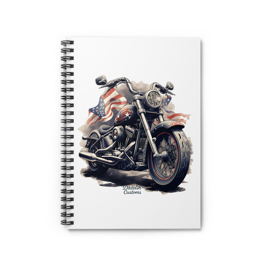 Motorcycle-Themed Spiral Notebook, Perfect for Bikers, Journal for Riders, Gift for Motorcycle Enthusiasts, Customizable Sketchbook, [...]