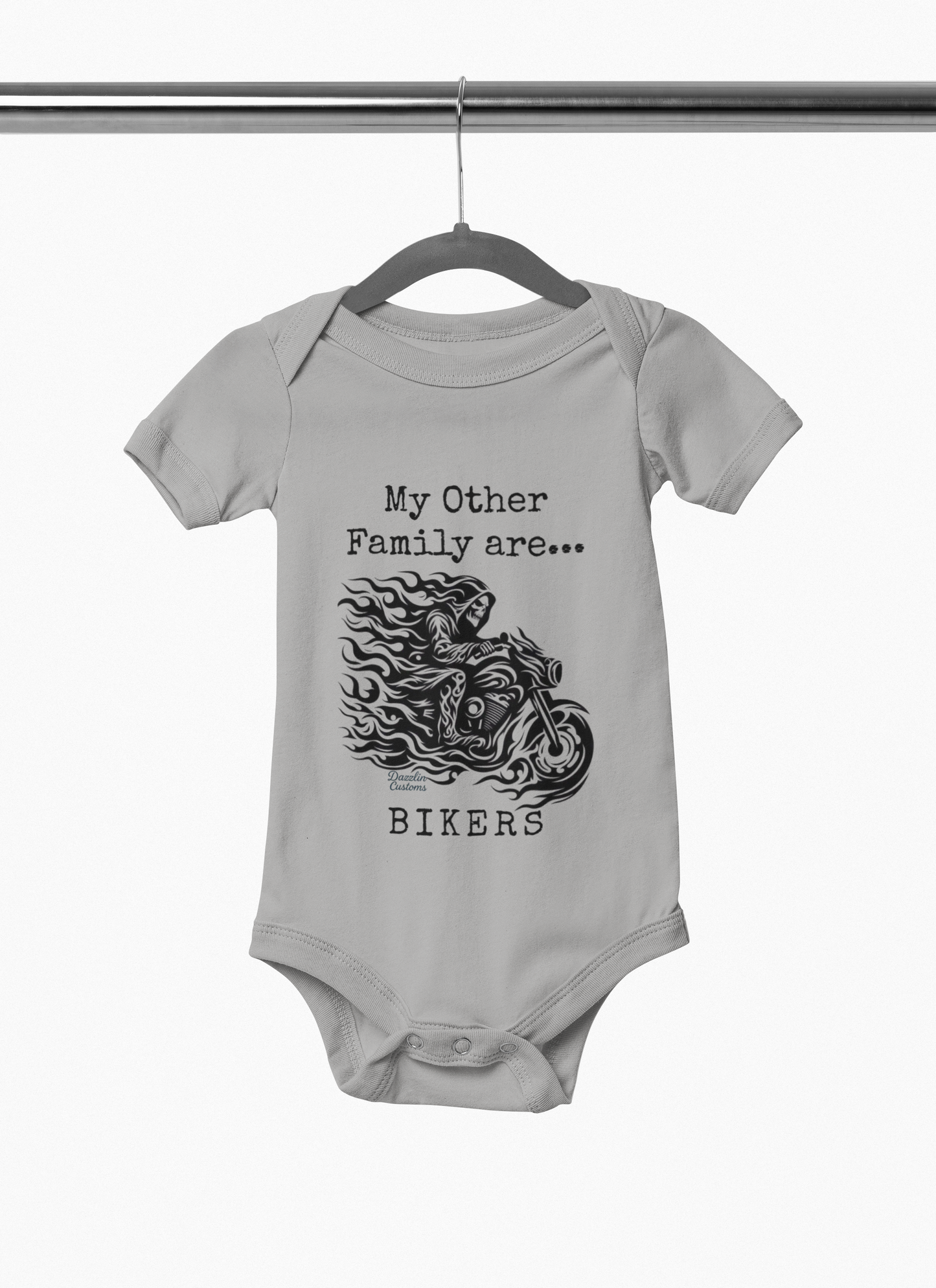 Biker Family Infant Bodysuit - Cute Baby Outfit, Motorcycle Lovers Gift, Baby Shower Gift, New Parent Present, Trendy Baby Clothes