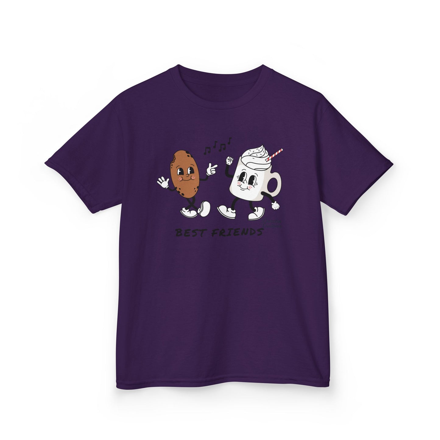 Cookie + Hot Cocoa = Best Friends Kids Heavy Cotton Tee