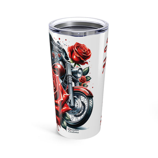 Rose & Motorcycle Tumbler - Stylish Travel Mug for Bikers, Gift for Motorcyclists, Rose Lover’s Drinkware, Floral Coffee Tumbler, [...]