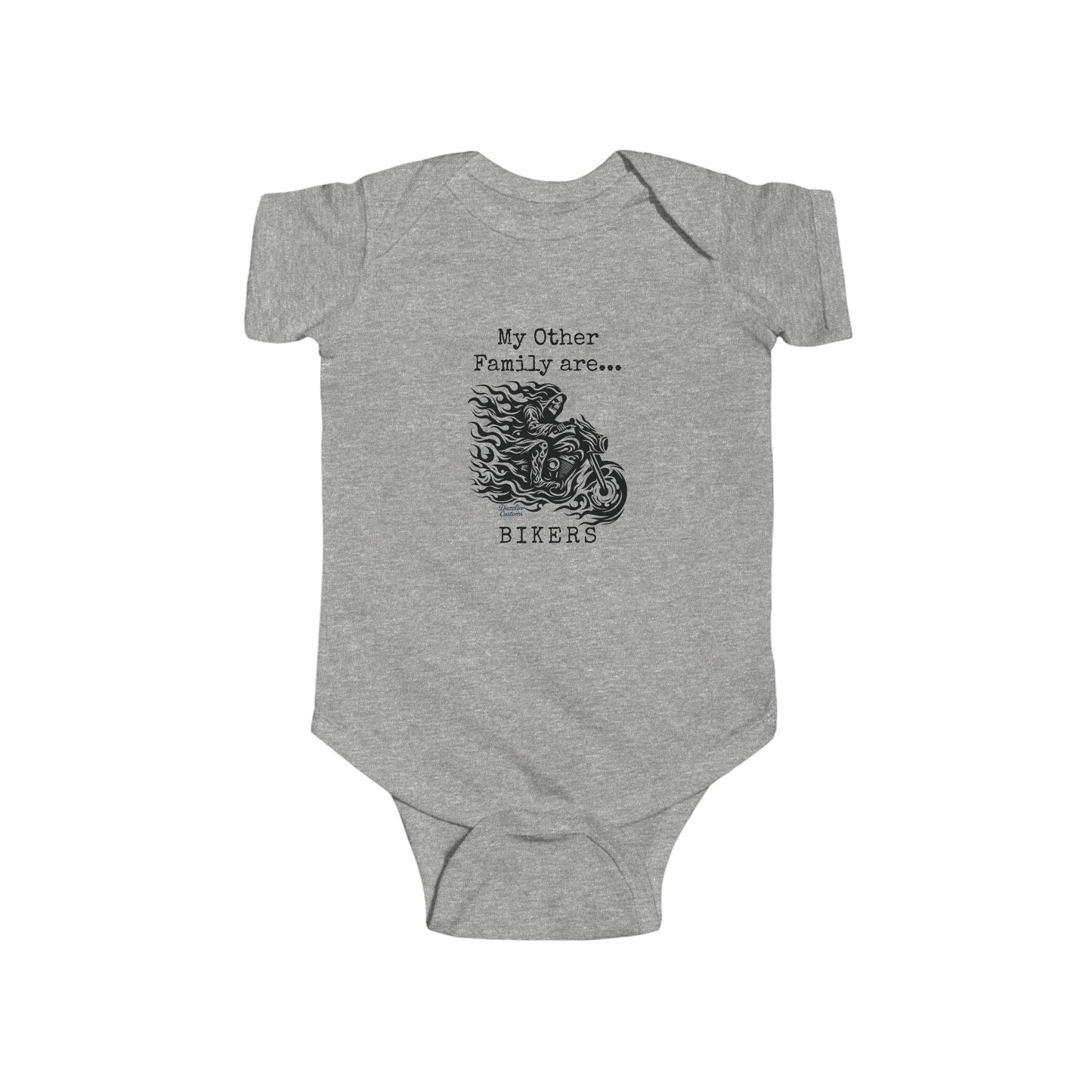 Biker Family Infant Bodysuit - Cute Baby Outfit, Motorcycle Lovers Gift, Baby Shower Gift, New Parent Present, Trendy Baby Clothes