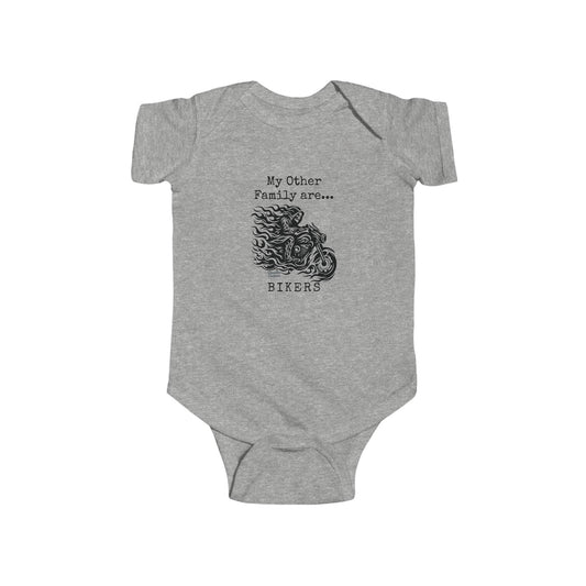 Biker Family Infant Bodysuit - Cute Baby Outfit, Motorcycle Lovers Gift, Baby Shower Gift, New Parent Present, Trendy Baby Clothes