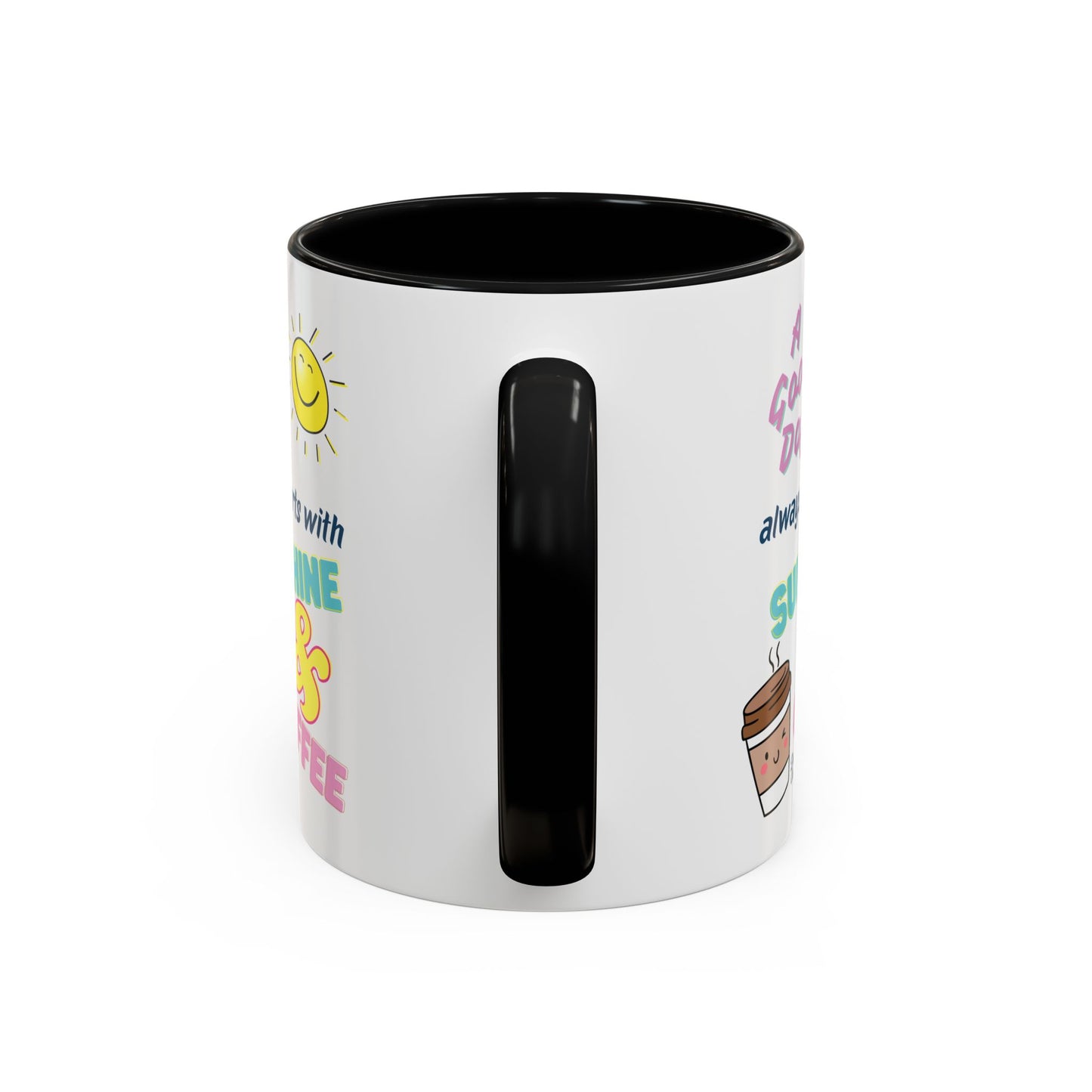 Sunshine & Coffee Mug: Positive Vibes Coffee Cup, Perfect Gift for Coffee Lovers, Morning Motivation Mug, Happy Day Mug