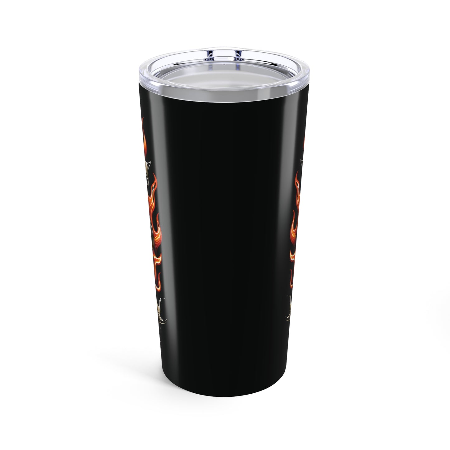 Skull Design Tumbler 20oz | Ride to Live Quote Travel Mug, Biker Gift, Birthday Cup, Halloween Decor, Cool Beverages Container