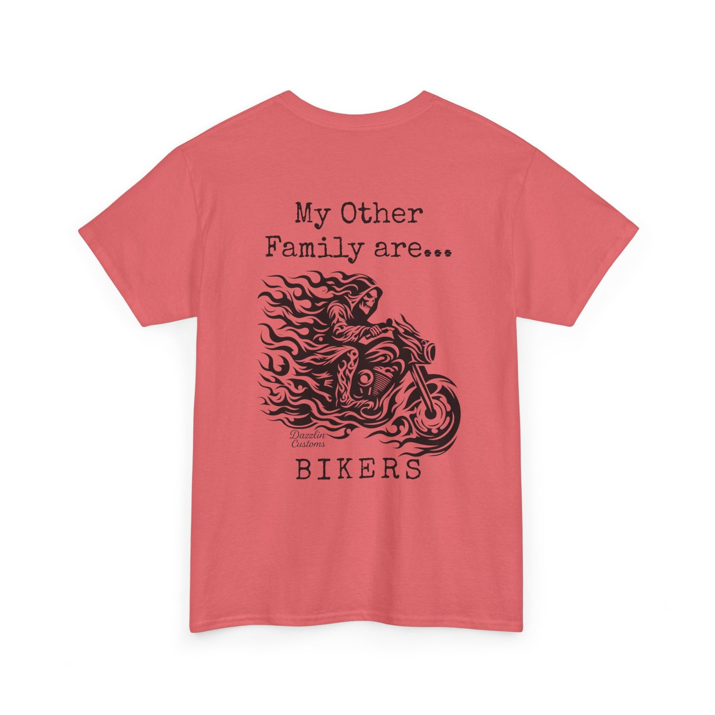 Biker Family Tee, Unisex Heavy Cotton T-Shirt for Motorcycle Lovers, Gift for Bikers, Casual Wear, Motorcycle Enthusiast Shirt